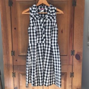 ModCloth Black and White Gingham dress